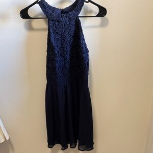 Elegant Navy Blue Dress
